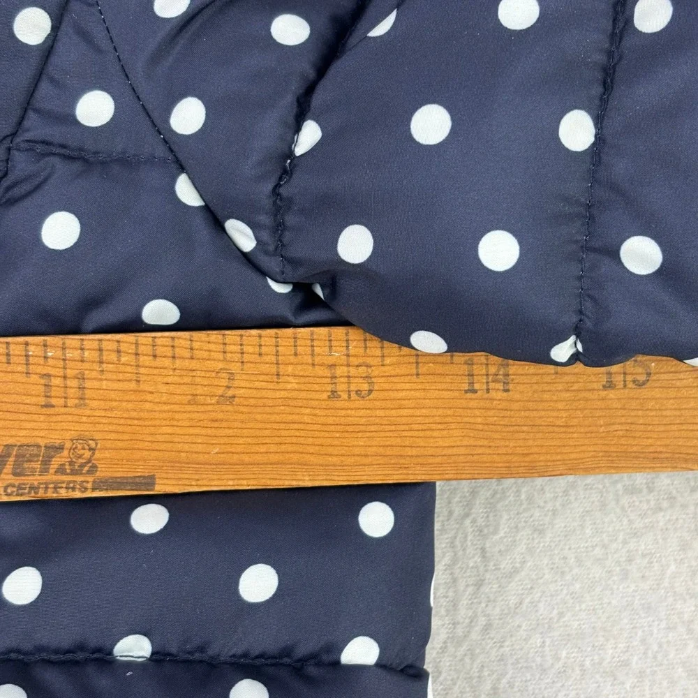 Baby Gap Polka Dot Puffer Jacket‎ Kids 5T Navy Blue Casual Lightweight Coat